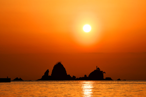 西伊豆町の夕日