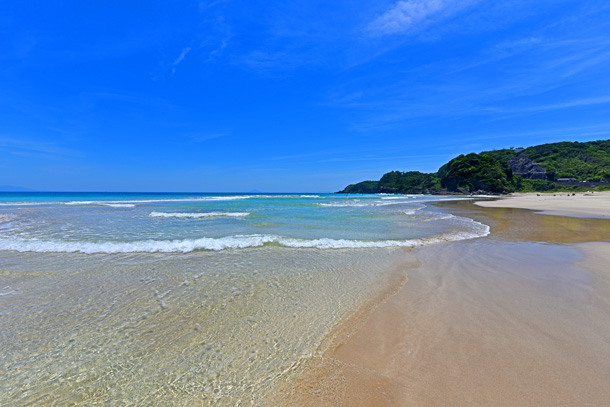 水質ランクAAの海水浴場